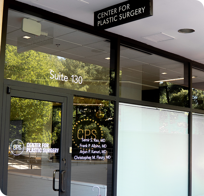 Center for Plastic Surgery office entrance, Suite 130