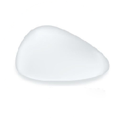 Teardrop-shaped silicone breast implant