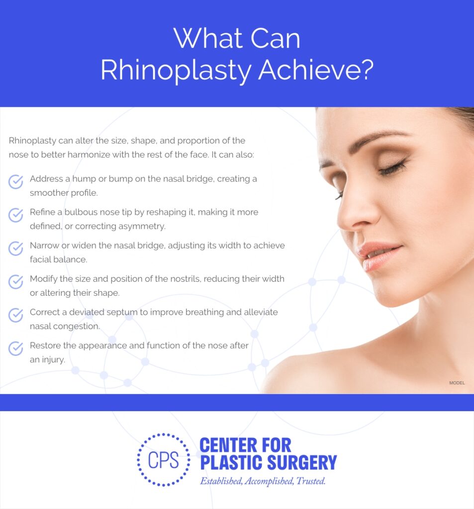 INFOGRAPHIC: What Can Rhinoplasty Achieve?