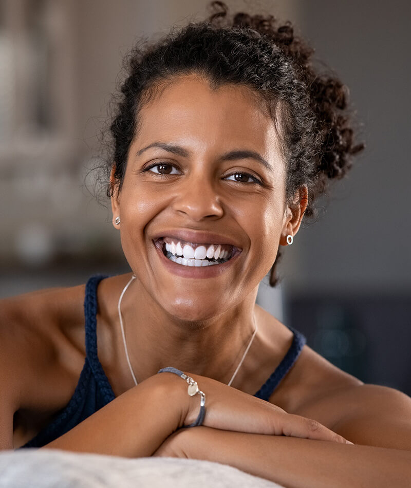 Mature woman smiling