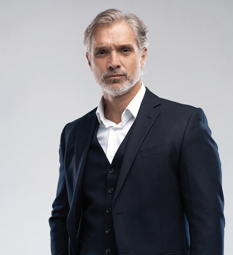 Mature man in a suit